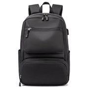 Wasserdichter Rucksack für Herren, Business-Rucksack mit USB-Ladefunktion, großer 15,6-Zoll-Laptop-Computer-Rucksack, Herren-Schulrucksack 0