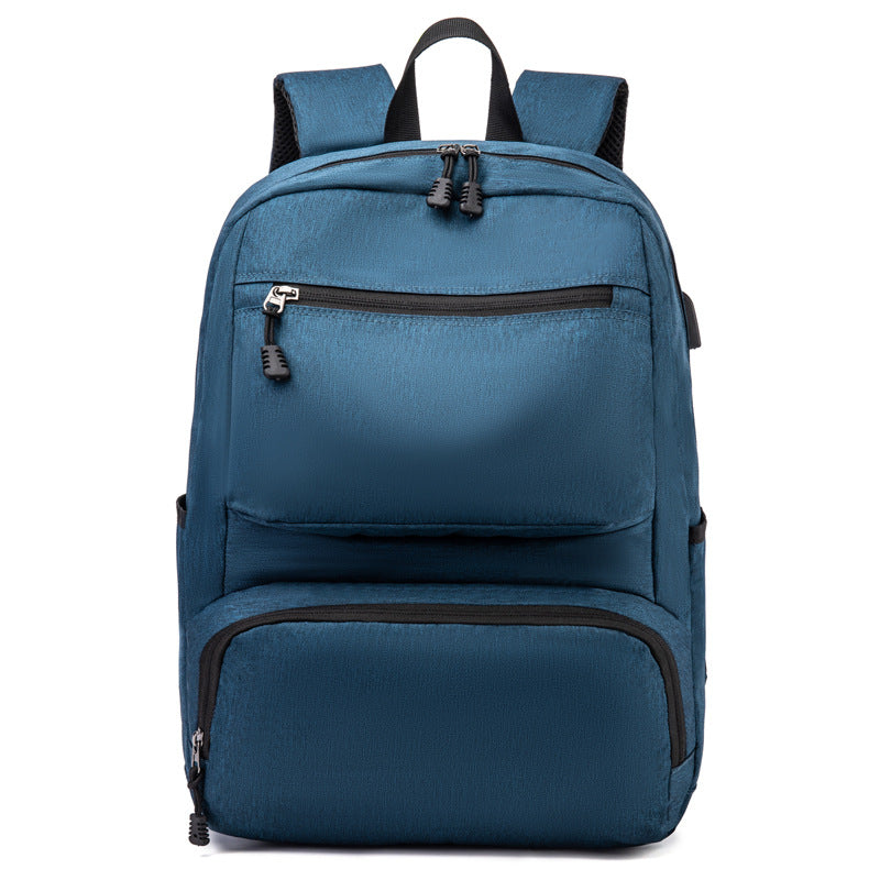 Wasserdichter Rucksack für Herren, Business-Rucksack mit USB-Ladefunktion, großer 15,6-Zoll-Laptop-Computer-Rucksack, Herren-Schulrucksack 1