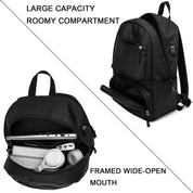 Wasserdichter Rucksack für Herren, Business-Rucksack mit USB-Ladefunktion, großer 15,6-Zoll-Laptop-Computer-Rucksack, Herren-Schulrucksack 4