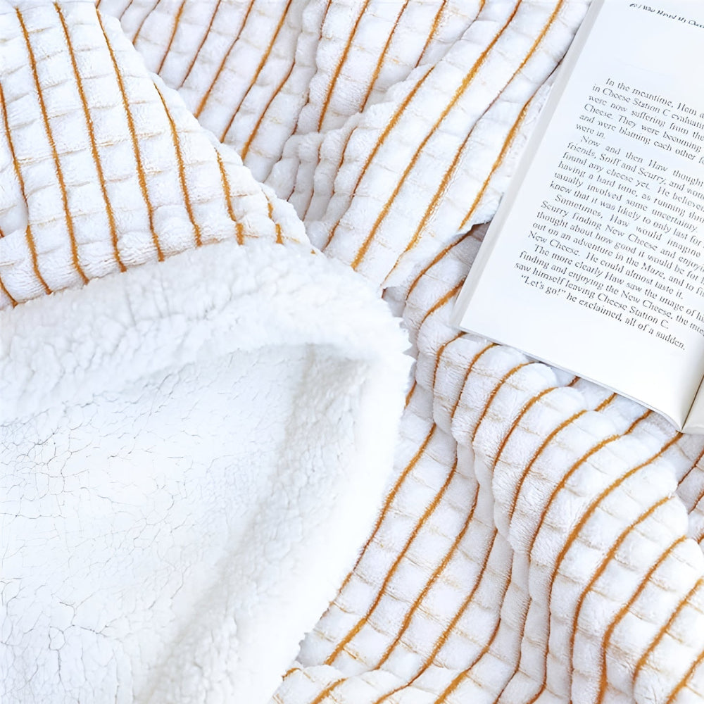 Weiche Waffel Sherpa Decke für ultimativen Komfort und Wärme 3