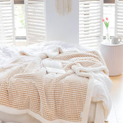 Weiche Waffel Sherpa Decke für ultimativen Komfort und Wärme 5