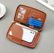 Premium RFID-geschütztes Reiseportemonnaie für ultimativen Schutz