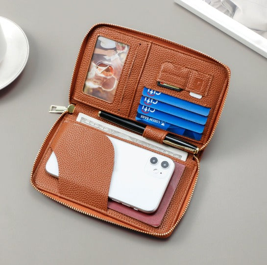 Premium RFID-geschütztes Reiseportemonnaie für ultimativen Schutz