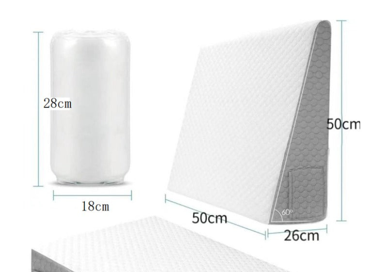 Großes Dreieck Keilkissen | Einstellbarer Schaum für sauren Rückfluss, Rückenschmerzen und Wiederherstellung nach der Operation