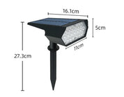 Einstellbare wasserdichte mehrfarbige Solar -Spot -Licht