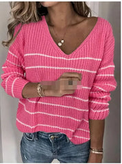 Bianka | Lässiger gestreifter Pullover für Damen