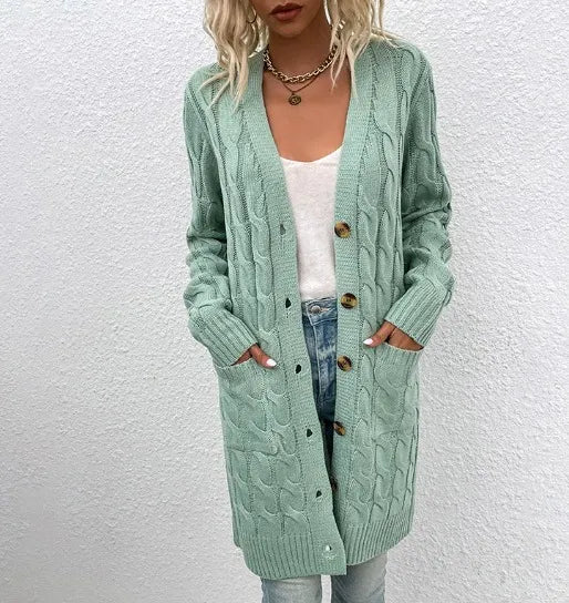 Anna | Kuscheliger Teddy-Cardigan mit Stilvollen Taschen