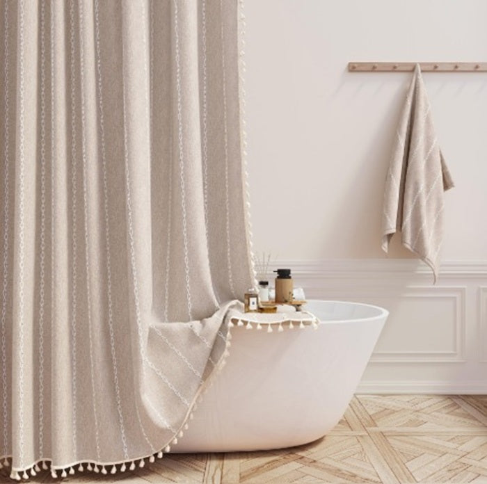 Boho Bauernhaus Duschvorhang