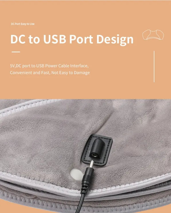 Halsheizkissen & Massagebaste | Hals- und Schulterwärme für Muskelentspannung | Einstellbare Einstellungen für Spannungsabbau | Gezielte Nackenschmerzen und Entspannung