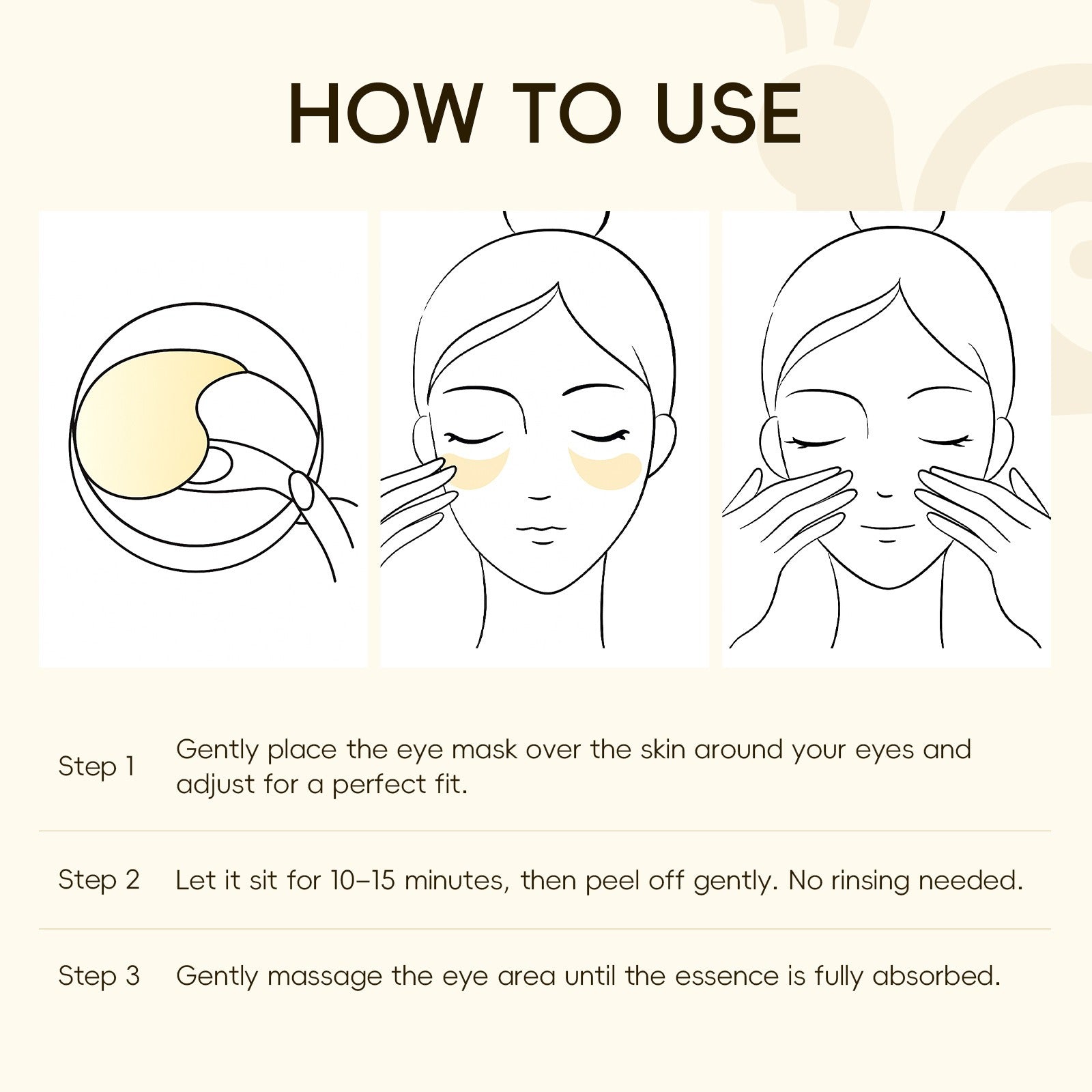 Reviveeyes - Schneckenaugenmaske für dunkle Ringe und Schwellungen