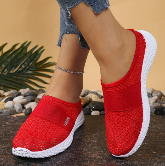 RINA | Slip-On Damensneaker mit Klettverschluss