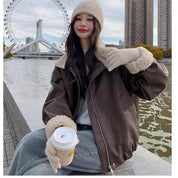 Clarence | Stilvolle Lederjacke mit Kuscheligem Kragen für Damen