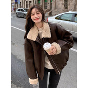 Clarence | Stilvolle Lederjacke mit Kuscheligem Kragen für Damen