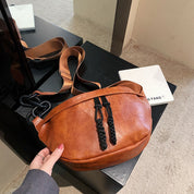 Amara | Minimalistische Kette PU-Leder Crossbody Bauchtasche