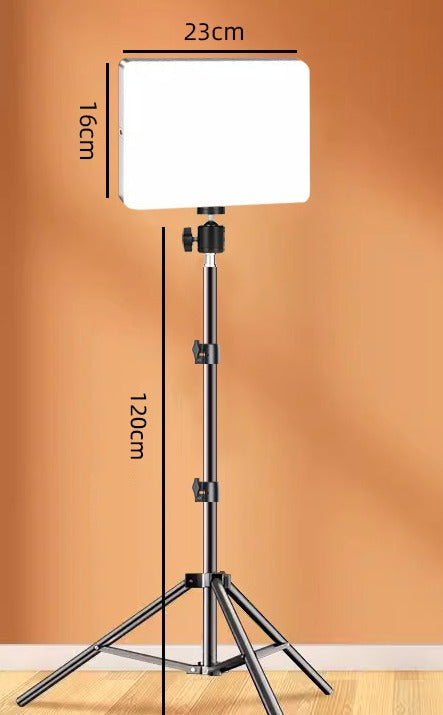 Einstellbarer LED -Lichtständer für Fotografie und Video - 1,1 m Höhe, robustes Aluminiumstativ mit Lampe