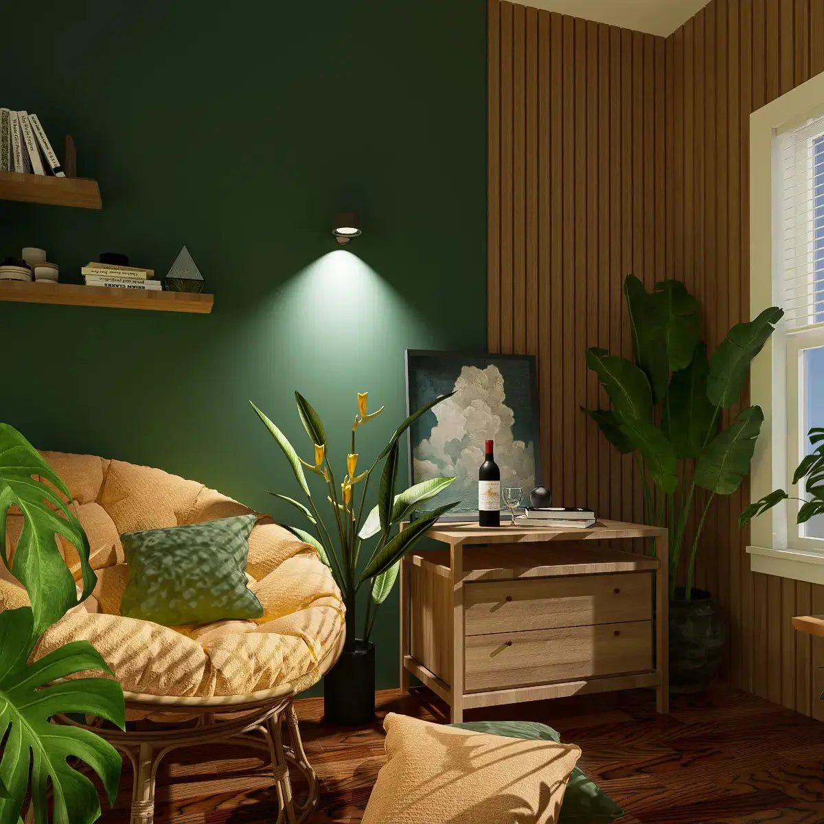 Wiederaufladbare LED-Wandleuchte 4