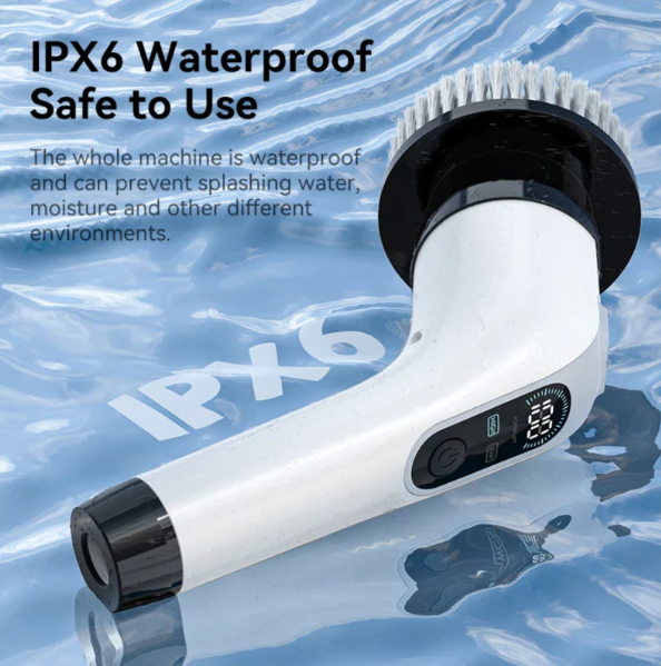 Wiederaufladbare elektrische Schrubber mit 7 vielseitigen Bürstenköpfen 4