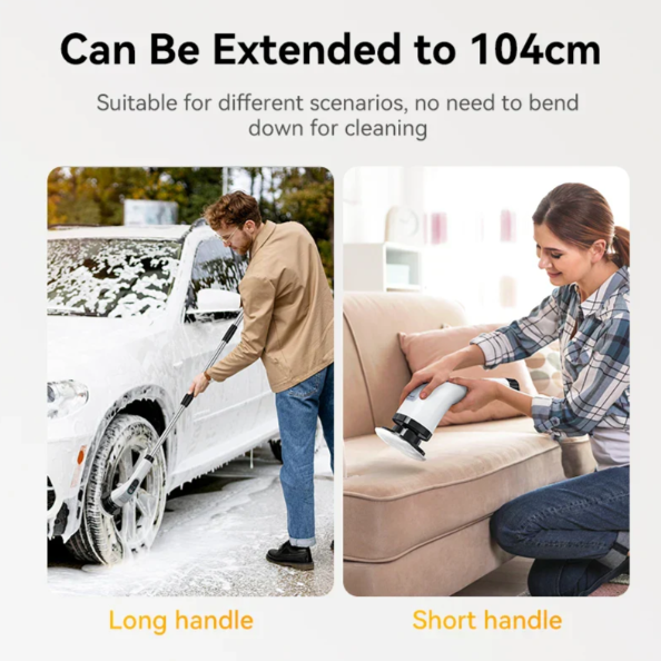 Wiederaufladbare elektrische Schrubber mit 7 vielseitigen Bürstenköpfen 5