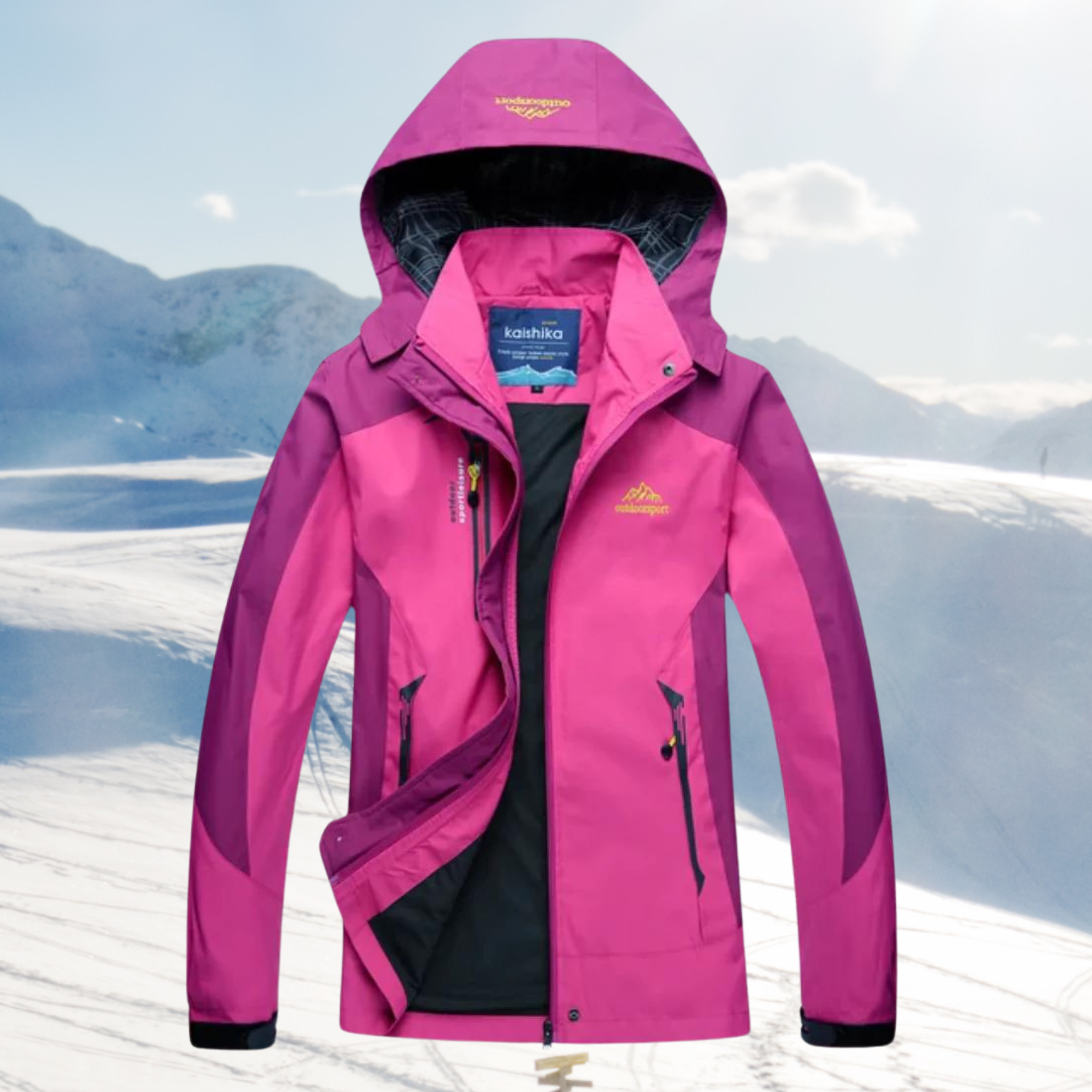 Wind- und wasserdichte Outdoorjacke für Damen 1