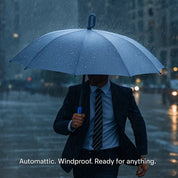 Windbeständiger automatischer Klappschirm mit großem Schnallengriff-kompakt und dauerhaft 4