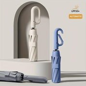 Windbeständiger automatischer Klappschirm mit großem Schnallengriff-kompakt und dauerhaft 9