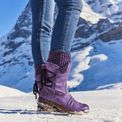 Winterstiefel mit niedrigem Absatz für Damen | Bequemes und warmes Design 3