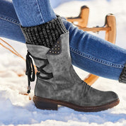 Winterwarm | Stiefel mit Schnürung hinten 1