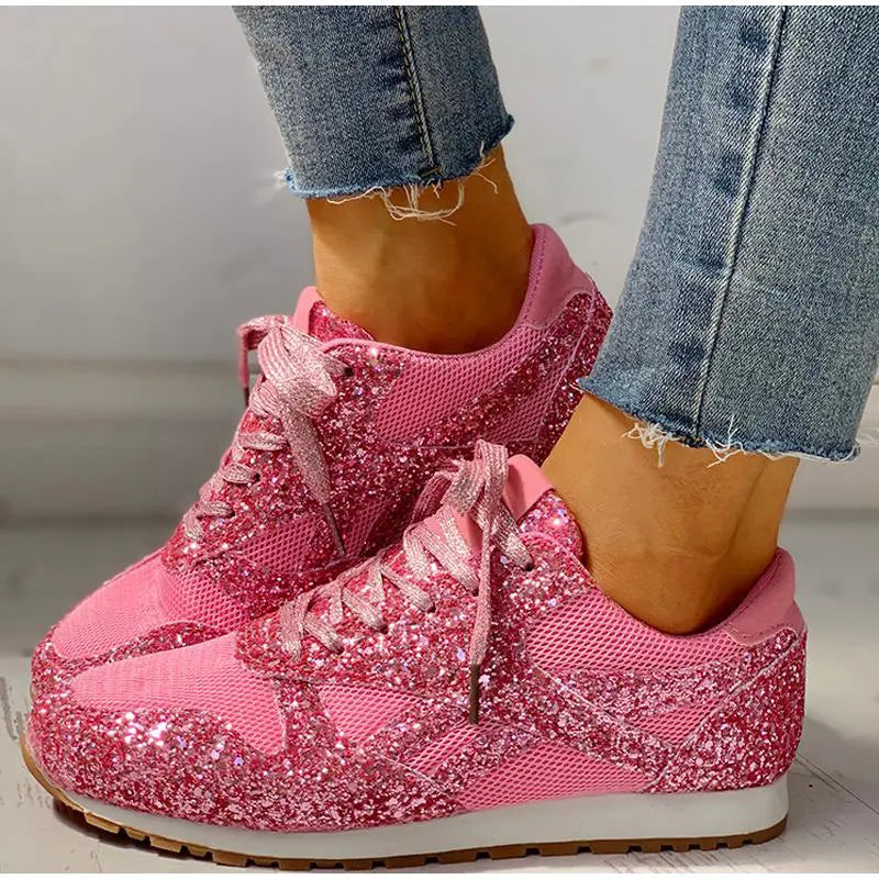 Kinsley | Modische Funkelnde Glitzersneaker
