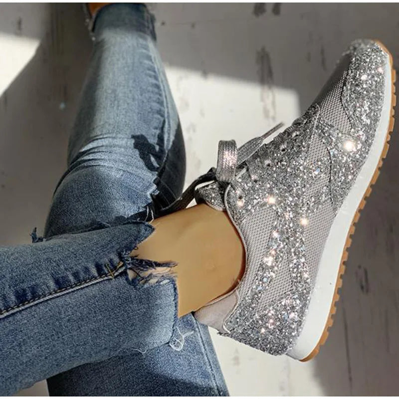 Kinsley | Modische Funkelnde Glitzersneaker
