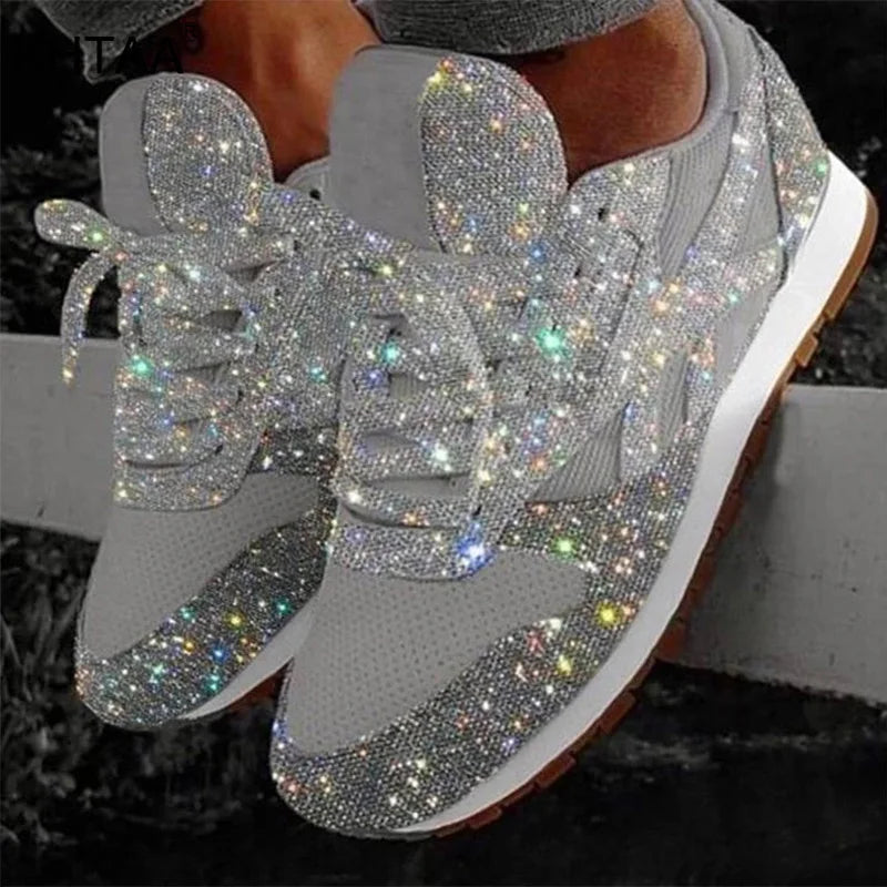 Kinsley | Modische Funkelnde Glitzersneaker