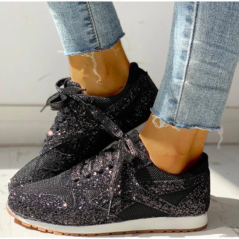 Kinsley | Modische Funkelnde Glitzersneaker