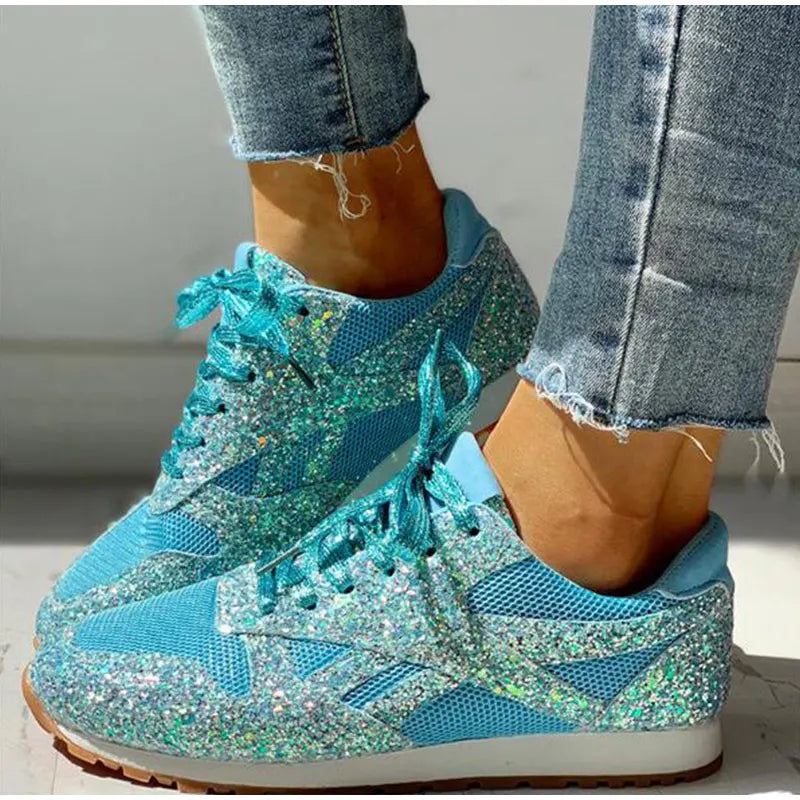 Kinsley | Modische Funkelnde Glitzersneaker