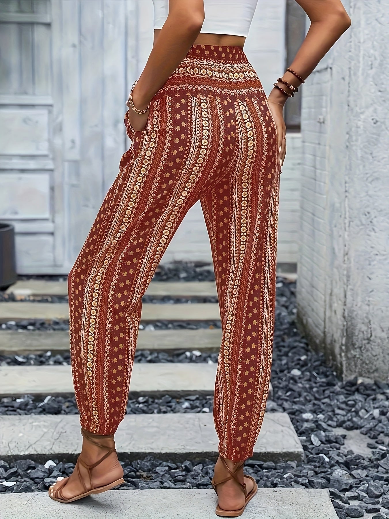 Amelie | High-Waist Hose – Boho-Chic für Deine Garderobe