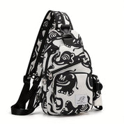 Eva | Blumen Schultertasche mit verstellbarem Riemen