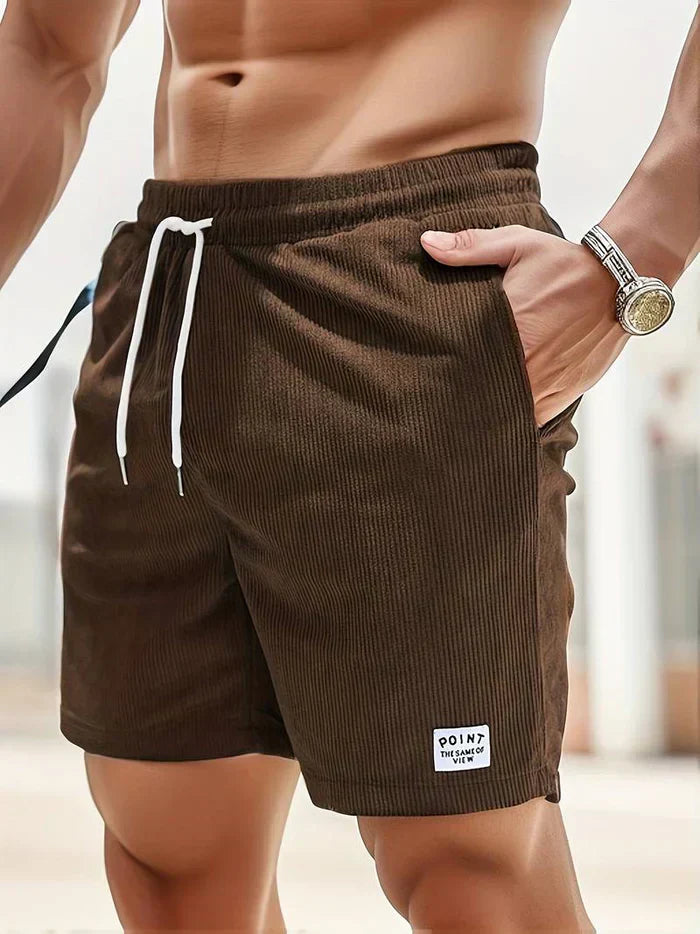  Gelegenheitsshorts von Männern - elastische Taille - einstellbar-6