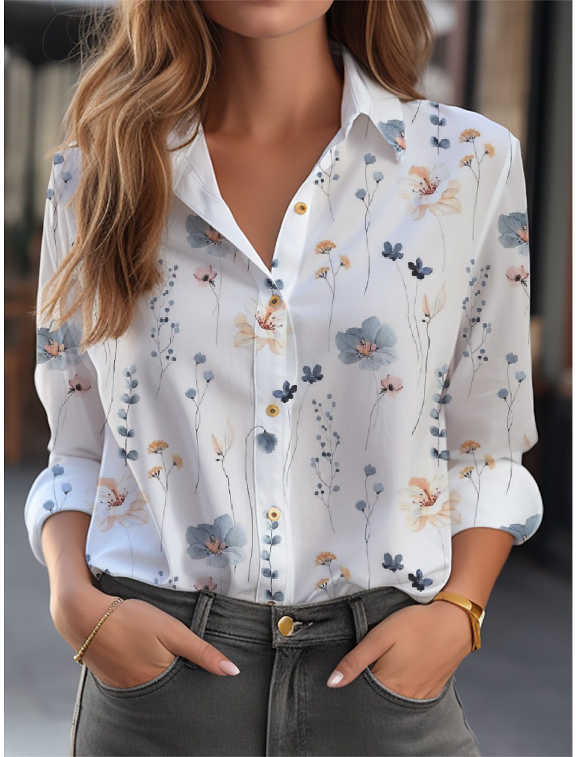 FLORIEN | Bluse mit Blumenmuster