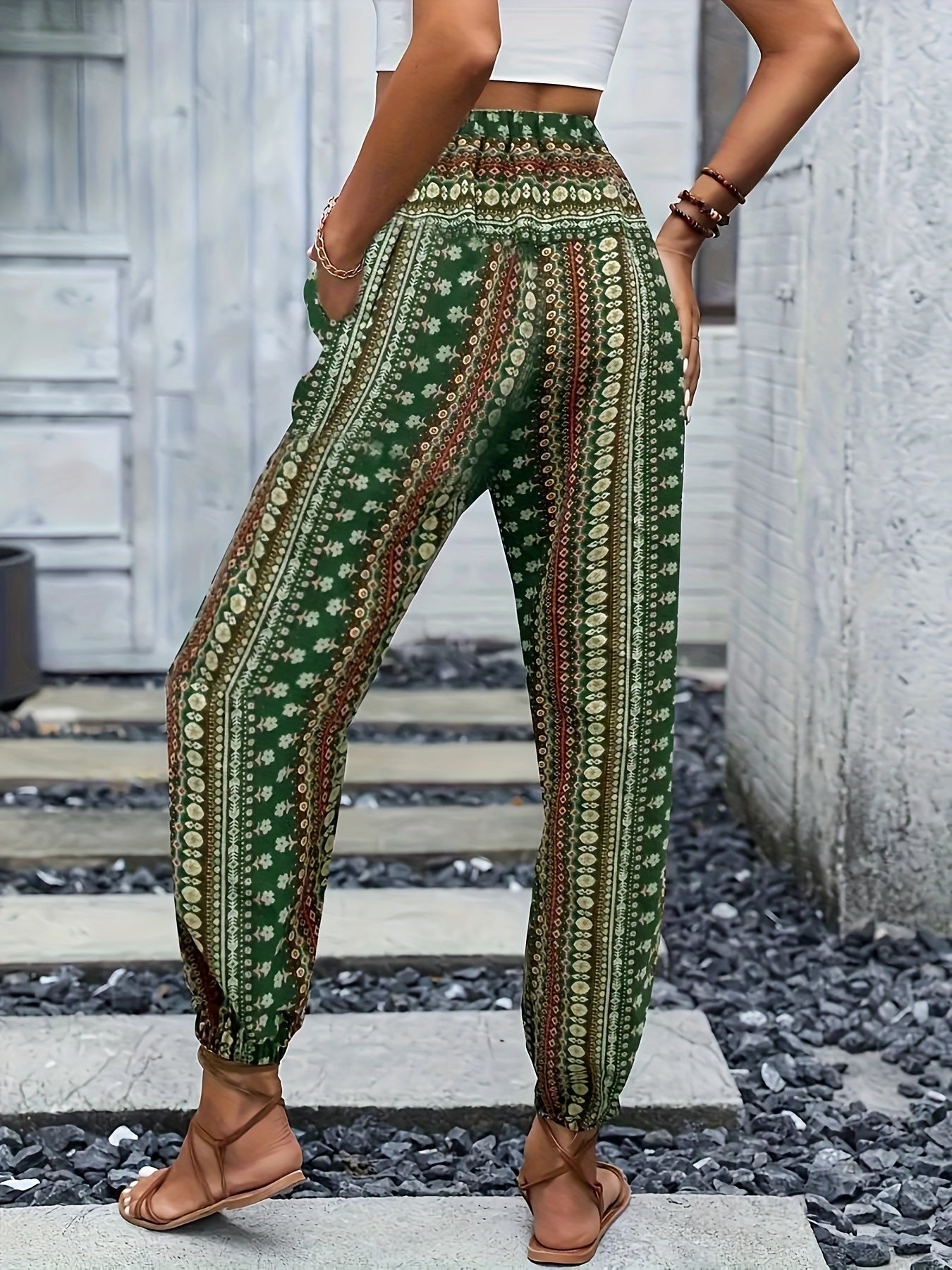 Amelie | High-Waist Hose – Boho-Chic für Deine Garderobe