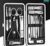 Luxetools - professionell 19 -Part -Stahlnagel -Nagel -Klipping Set