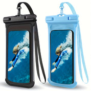 Wasserdichte Telefonbeutel mit Nackengurt für Strand und Reisen-Langlebige PVC-Smartphone-Hülle für 20-32 cm-Geräte-2