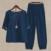 Laila | Zeitgemäßes Top und Hose Set - Müheloser Stil & Passform