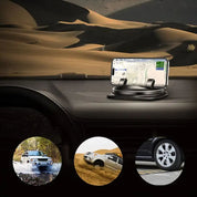 360 ° rotierende Autotelefonhalter-Verstellbare Armaturenbrett- und Luftentlüftungshalterung für Mobiltelefone 4 bis 6,5 Zoll-4