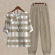 Laila | Zeitgemäßes Top und Hose Set - Müheloser Stil & Passform