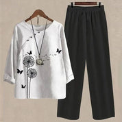 Laila | Zeitgemäßes Top und Hose Set - Müheloser Stil & Passform