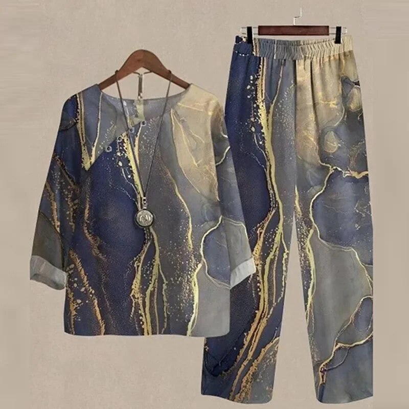 Laila | Zeitgemäßes Top und Hose Set - Müheloser Stil & Passform