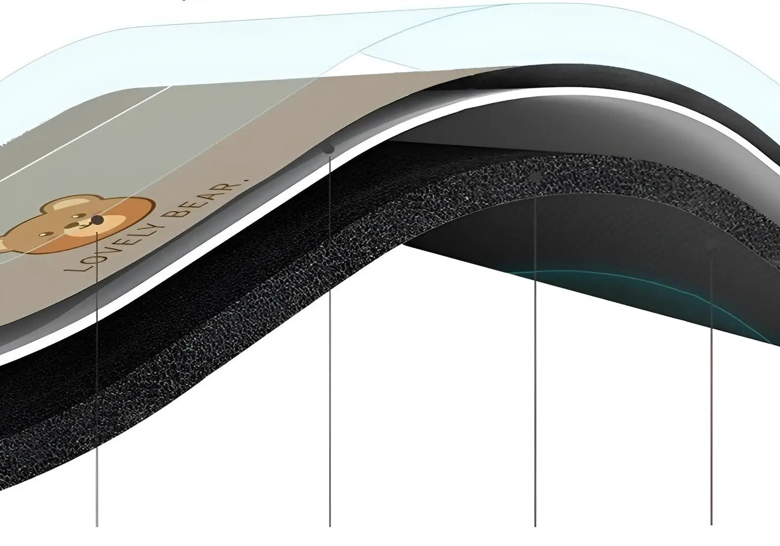  Satbordmat Aquadry -Schnell -drying und Anti -Slip -Matte für Badezimmer-3