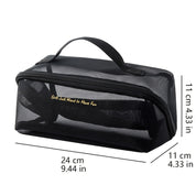 Mila | Geräumige Reisetoilettentasche aus Netzmaterial