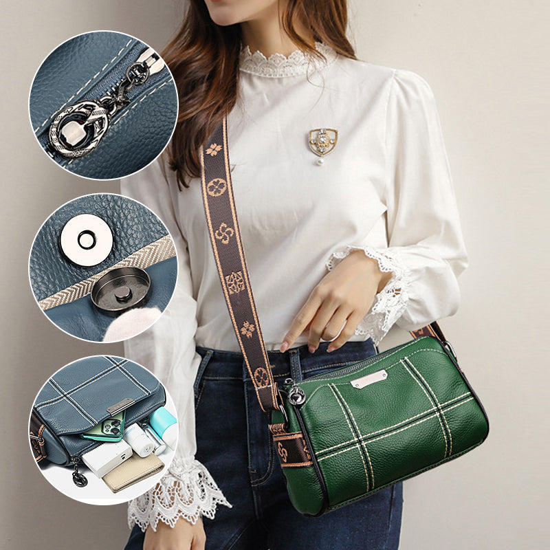 Sophie | Kompakte Triple-Zip Crossbody Tasche