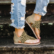 Mia | Leoparden-Sandalen – Modisch & Haltgebend