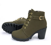 YUKI | Damen Winterstiefel - Elegant und Robust mit Blockabsatz