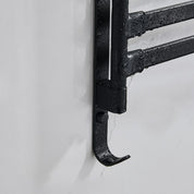  Handtuchregal Blackedge - Schwarzes Finish mit 2 -Armdesign-4